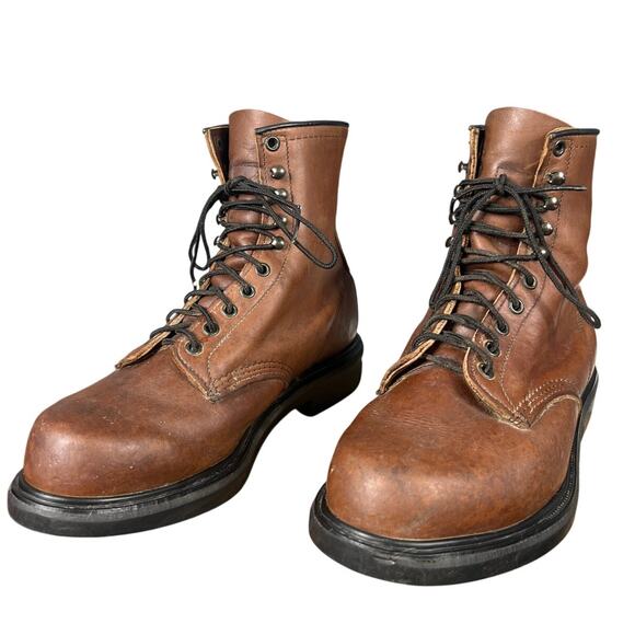 Red Wing Men’s 953 Supersole Brown Leather Work Boot Size 9.5 EEE main image 4